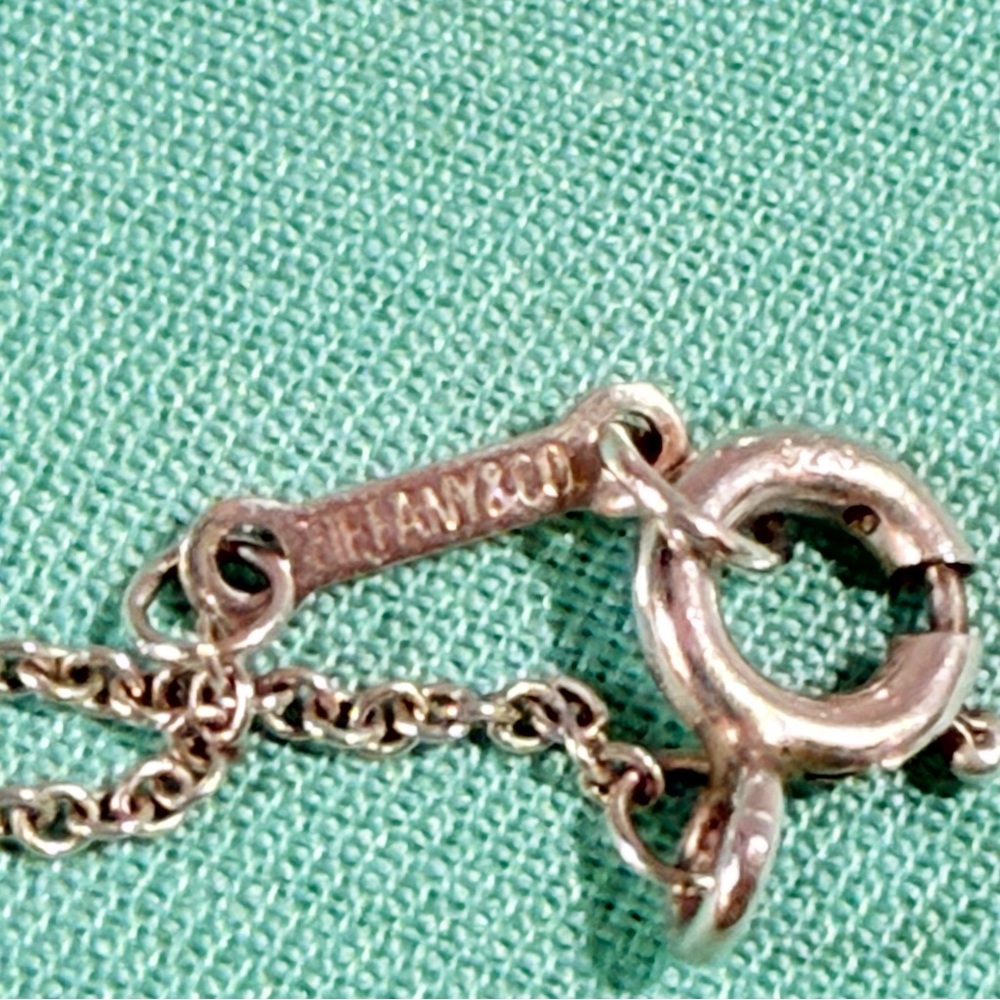 Tiffany & Co. Sterling Silver Elsa Peretti Bean Pendant Necklace and Earring Set - Picture 12 of 15